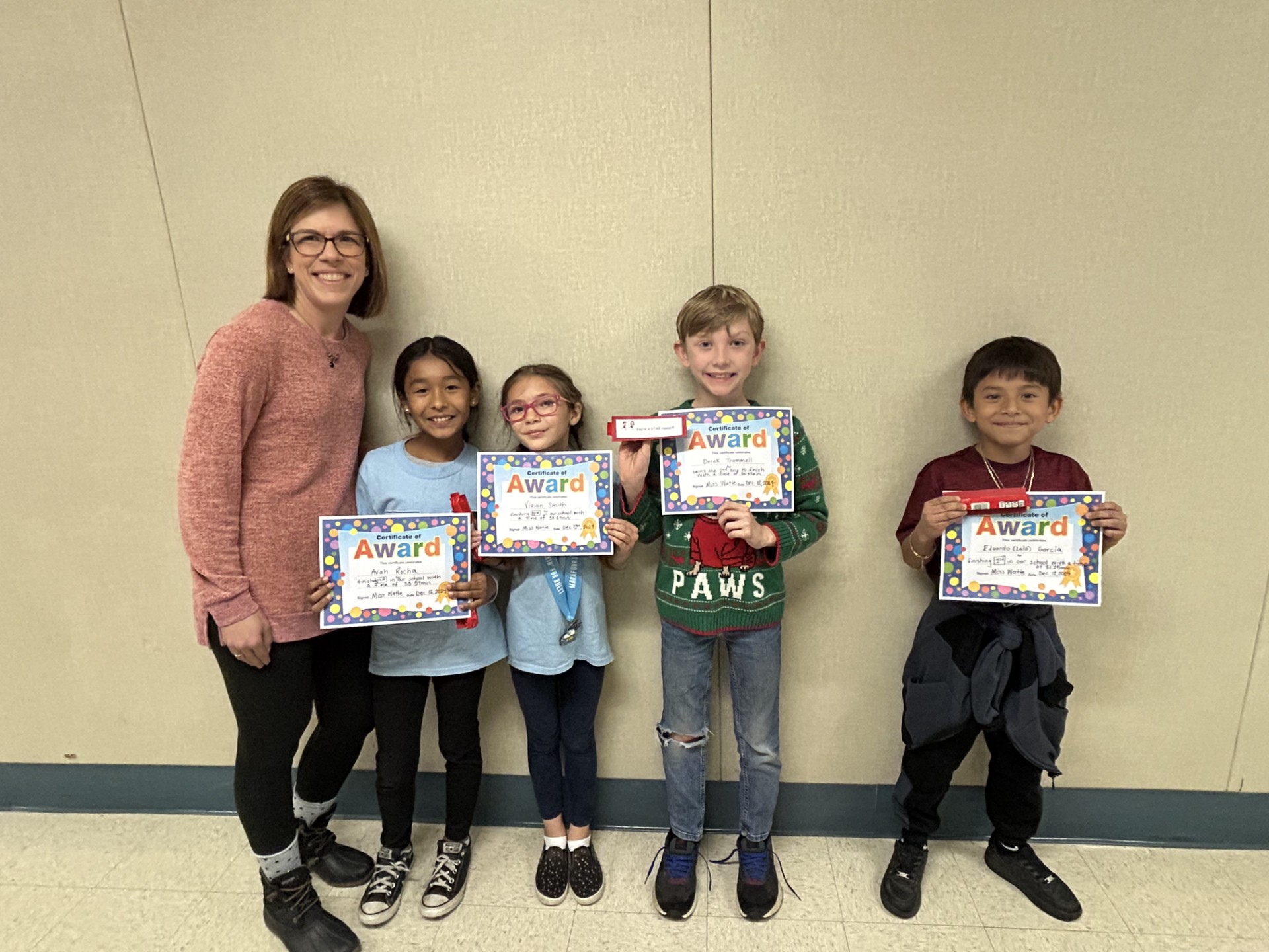 Ms. Watte and Runnin' For Rhett Award Winners