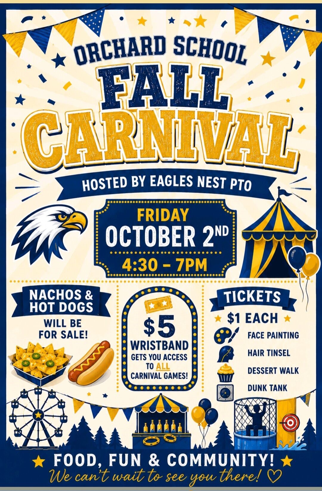 flier for October 2nd fall carnival