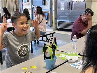 Picture of Students and Families at Orchard Game Night