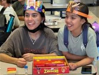 Picture of Students and Families at Orchard Game Night