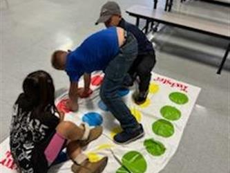 Picture of Students and Families at Orchard Game Night